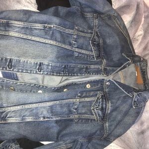 Oversized jean jacket